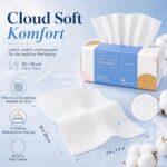 PoeticEHome Baumwoll-Trockentücher 600er Set – Fusselfreie Einwegtücher für empfindliche Haut – Bild 3