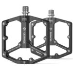 GEWAGE Fahrradpedale 9/16" mit 3 Lagern – Leichte CNC-Flachpedale für Rennrad & MTB