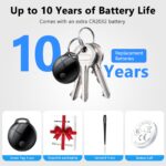 coioc Smart Tracker Tag 4er Pack – Apple Find My kompatibel, IP68 wasserdicht, austauschbarer Akku – Bild 7