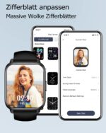 RUIMEN Smartwatch 1.85'' HD mit Telefonfunktion – Fitnessuhr mit SpO2 & 110+ Sportmodi – Bild 4