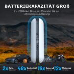 CYCPLUS Elektrische Luftpumpe 150 PSI – Tragbarer Fahrrad-Kompressor mit LED & Akku – Bild 3