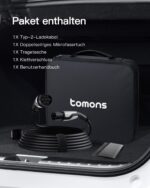 tomons Typ 2 Ladekabel 22kW 5M 32A – Schnelllader für Tesla, VW ID & Co. – Bild 7