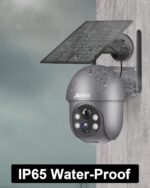 ANRAN 2K Solar Überwachungskamera Aussen – 360° PTZ, Farbnachtsicht & Alexa, 2er Set – Bild 7
