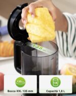 TUUMIIST Slow Juicer mit 135mm Einfüllschacht – Cold Press Entsafter für Obst & Gemüse – Bild 2