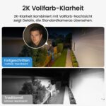 aosu Solar Überwachungskamera 4er Set mit aosuBase – 360° PTZ, 2K, Auto-Tracking, Farb-Nachtsicht – Bild 6