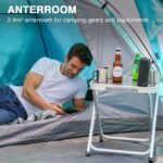 Portal Kuppelzelt 3-4 Personen mit Vorzelt – Wasserdicht 4000mm für Camping & Trekking – Bild 3