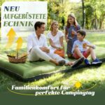 Myxslop 2-Personen Camping Isomatte 12cm – Luftmatratze mit Fußpumpe & Kissen für Outdoor – Bild 7