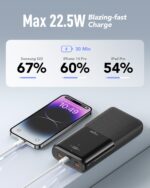 VIYISI Power Bank 30000mAh mit 22.5W USB-C – Schnellladefunktion für iPhone & Samsung – Bild 3