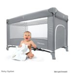 Moby-System Baby Reisebett 128x68 cm – Klappbett mit Matratze & Tragetasche für Babys bis 15 kg – Bild 4