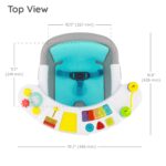 Infantino Music & Lights 3-in-1 Baby-Booster – Mitwachsender Entdeckungssitz mit Klavier in Blau – Bild 9