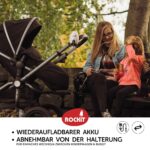 ROCKIT Kinderwagenschaukler Set – Wiederaufladbare Einschlafhilfe mit 2 Halterungen für Kinderwagen & Buggy – Bild 4