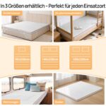 MULISOFT Matratzentopper 180x200 cm – 7,5 cm Gel Memory Schaum H3/H4 mit 7-Zonen-System – Bild 9