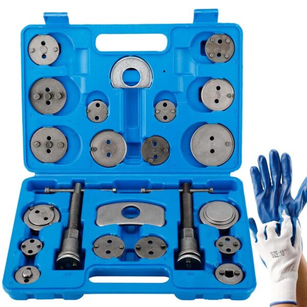 FreeTec 24-tlg. Bremskolbenrücksteller Set – Universal Bremssattel Werkzeug Kit
