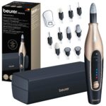 Beurer MP 84 Special Edition Elektrische Nagelfeile mit 10 Aufsätzen & LED-Licht – Kabelloses Maniküre-/Pediküreset für Hand- & Fußpflege