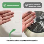 Redchef 16-teiliges Kochgeschirrset mit Antihaft-Keramik & abnehmbaren Griffen – Stapelbar – Bild 6