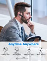 New Bee B45 Bluetooth Headset mit Dual Mic & 20h Sprechzeit – Freisprech-Ohrhörer für Profis – Bild 3
