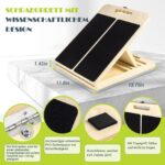 UOPON Wadendehner Schrägbrett aus Holz mit 5 Winkeln – Mobility Board für effektive Wadenstreckung – Bild 2