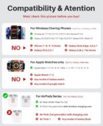 YLLZI 3-in-1 kabelloses Ladegerät – Induktive Ladestation für iPhone, Apple Watch & AirPods – Bild 2
