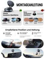 Lamicall 15W MagSafe Autohalterung mit kabelloser Ladefunktion – Magnetische Handyhalterung mit Vakuum-Saugnapf – Bild 7