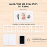 KeaBabies Handabdruck & Fussabdruck Set – Tintenlos, Sicher & Elegant für Neugeborene – Bild 5