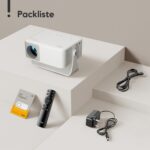 AKIYO O1 Mini Beamer 720P – 360° drehbar mit Auto Keystone & 16000L für Heimkino – Bild 7