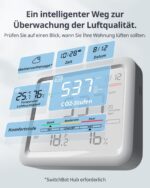 SwitchBot CO2-Melder Meter Pro – 6-in-1 Luftqualitätsmessgerät mit Bluetooth & App-Steuerung – Bild 2