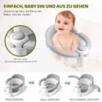 JOY ANAN Babybadesitz für 6-24 Monate – Sicherer Badewannensitz mit 360° Schutz – Bild 6