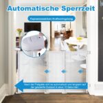 Eyeleaf Ausziehbares Treppenschutzgitter 140 cm – Sicherheitsgitter für Babys & Haustiere – Bild 3
