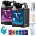 LET'S RESIN 1000ml Epoxidharz Set – Blasenfrei & Kristallklar für Schmuck & Kunstwerke