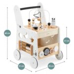 Mamabrum 6-in-1 Holz-Lauflernwagen – Motorikspielzeug & Lernhilfe für Kleinkinder – Bild 3