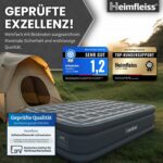 Heimfleiss® Selbstaufblasbare Luftmatratze 150x200 cm – Premium Gästebett für 2 Personen – Bild 6