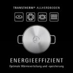 WMF Schmorpfanne 28 cm mit Glasdeckel – 5,0 L Induktions-Bräter aus Cromargan Edelstahl – Bild 5