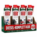 MATHY Diesel-Komplett-Kur – 4er Additiv-Set zur Systemreinigung für Dieselmotoren