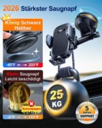 YRU Handyhalterung Auto mit verstärktem Saugnapf – 360° Halter für Armaturenbrett & Lüftung – Bild 3