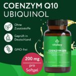 Vitabay Coenzym Q10 Ubiquinol 200 mg – 60 Kapseln hochdosiert – Bild 3