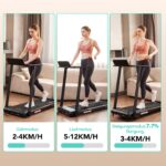 CITYSPORTS Klappbares Laufband bis 12 km/h – Elektrisches Walking Pad mit App & Tablet-Halter – Bild 4