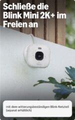 Blink Mini 2K+ Überwachungskamera – 2K-Videoauflösung mit Farbnahtsicht für zuhause – Bild 5