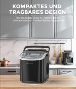 ecozy Eiswürfelmaschine Klein – 9 Würfel in 6 Min, 12 kg/Tag, selbstreinigend – Bild 6