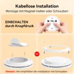 CHZHVAN Rauchmelder 6er Set – 10 Jahre Batterie, EN14604 zertifiziert, 85dB Alarm – Bild 6
