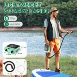 FBSPORT Elektrische SUP Pumpe 20 PSI mit Akku – Hochdruck-Luftpumpe für Paddleboards – Bild 4