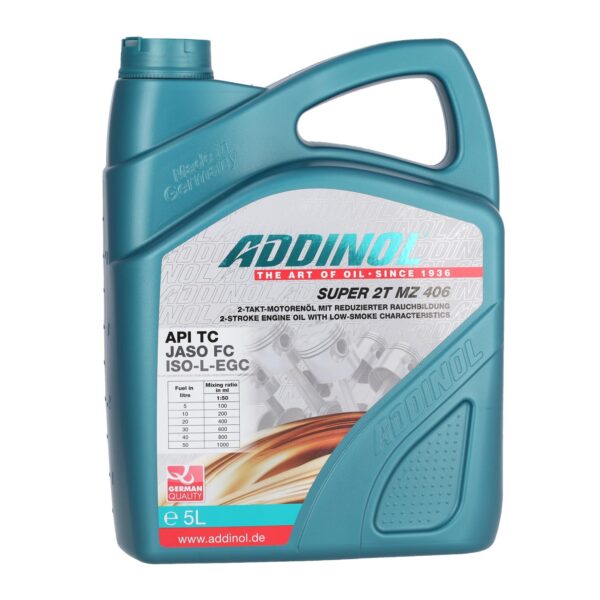 ADDINOL Super 2T MZ 406 – 5 Liter synthetisches 2-Takt Motoröl