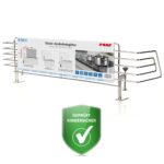 reer CLASSIC Herdschutzgitter 65 cm Edelstahl – Kindersicherung ohne Bohren für alle Herdarten – Bild 2