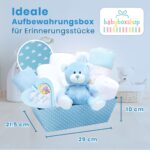 Baby Box Shop – 14er Geschenkset für Neugeborene Jungen mit Plüsch-Teddybär & Essentials – Bild 3