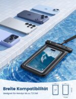 Lamicall IP68 Wasserdichte Handyhülle mit Auftrieb – 2er Set für iPhone & Android bis 7,5 Zoll – Bild 6