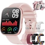Mingtawn Smartwatch Damen 1.83" HD mit 7 Armbänder – Fitness Tracker mit Bluetooth-Anruf & SpO2