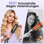 Raglory 4-in-1 Welleneisen 22/25/32/38 mm mit Keramikbeschichtung & LED-Anzeige – Lockenstab für Beach Waves & Mermaid Waves – Bild 4