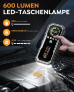 BRPOM Auto Starthilfe Powerbank 8000A mit 160 PSI Kompressor & LED – Tragbar für PKW – Bild 4