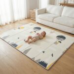 Pikatoyz® Krabbelmatte Baby 180x150 cm – Schadstofffreie XPE Spielmatte mit Tragetasche