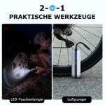 CYCPLUS Elektrische Luftpumpe 150 PSI – Tragbarer Fahrrad-Kompressor mit LED & Akku – Bild 6