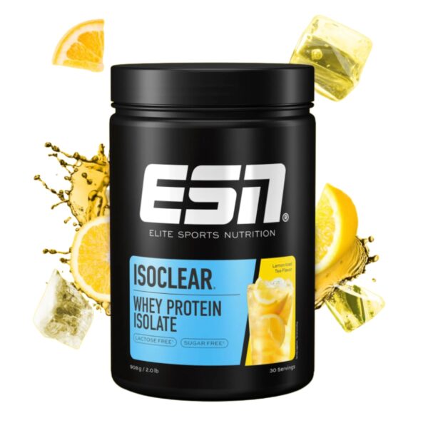 ESN ISOCLEAR Whey Isolate 908 g Lemon Iced Tea – Clear Whey Protein Made in Germany